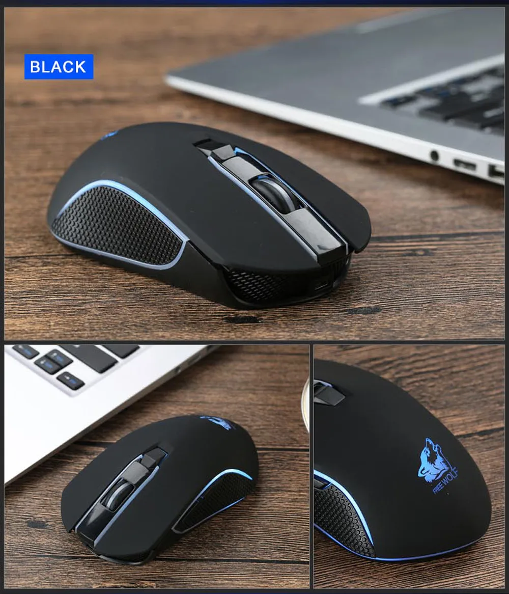 Gaming Mouse Rechargeable X9 Wireless Silent LED Backlit USB Optical