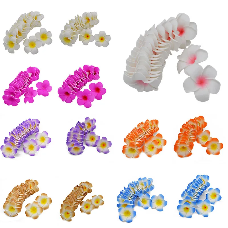 10 шт./лот Плюмерия Гавайский ПЭ пена ФРАНЖИПАНИ искусственный цветок DIY головной убор Венок Цветы Свадебные украшения вечерние принадлежности