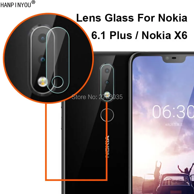 Прозрачная ультратонкая Защитная пленка для объектива камеры Nokia 6 1 Plus / X6 5 8