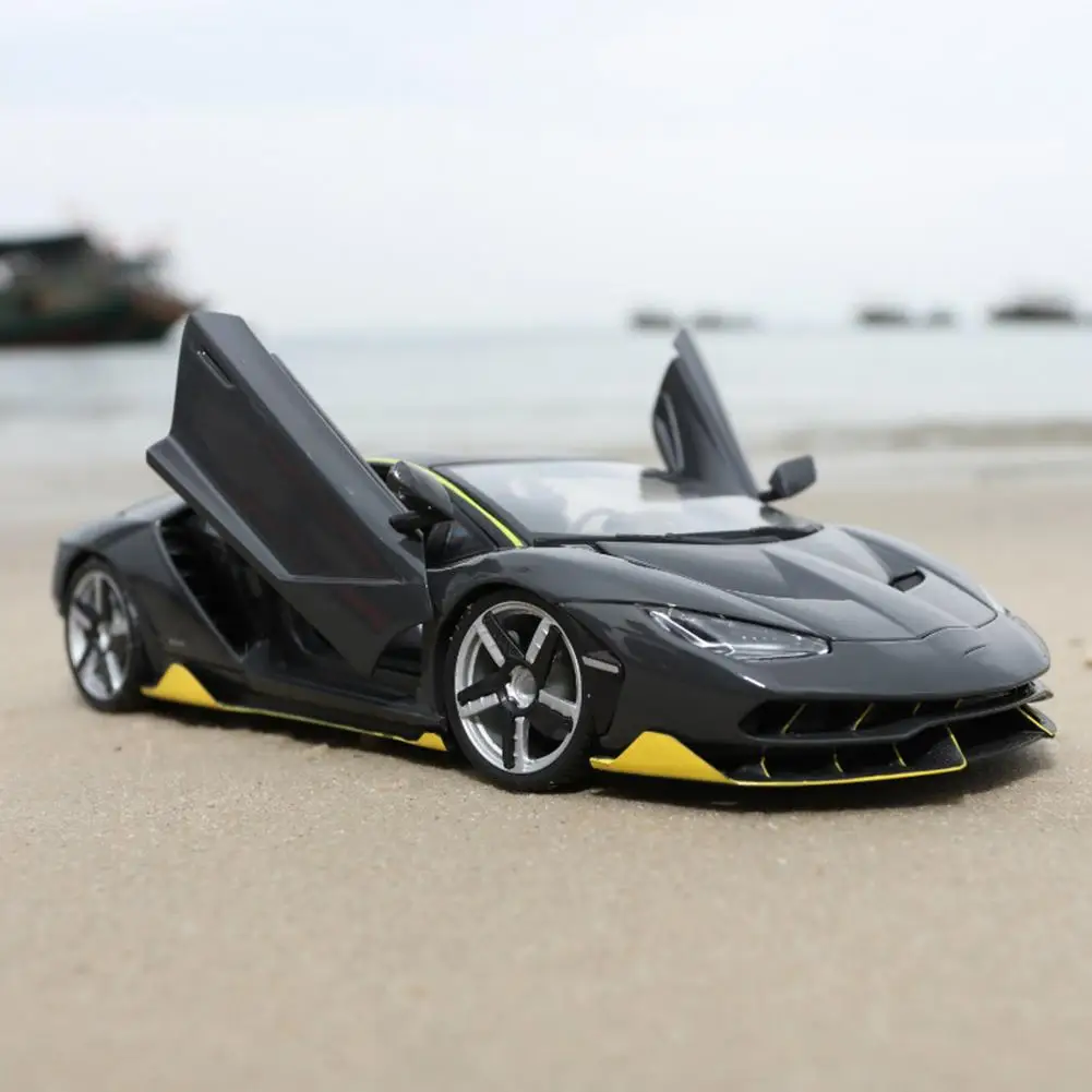 For LP770 4 Sports Car Model 118 Simulated Alloy Car Toy Home Decoration Non remote