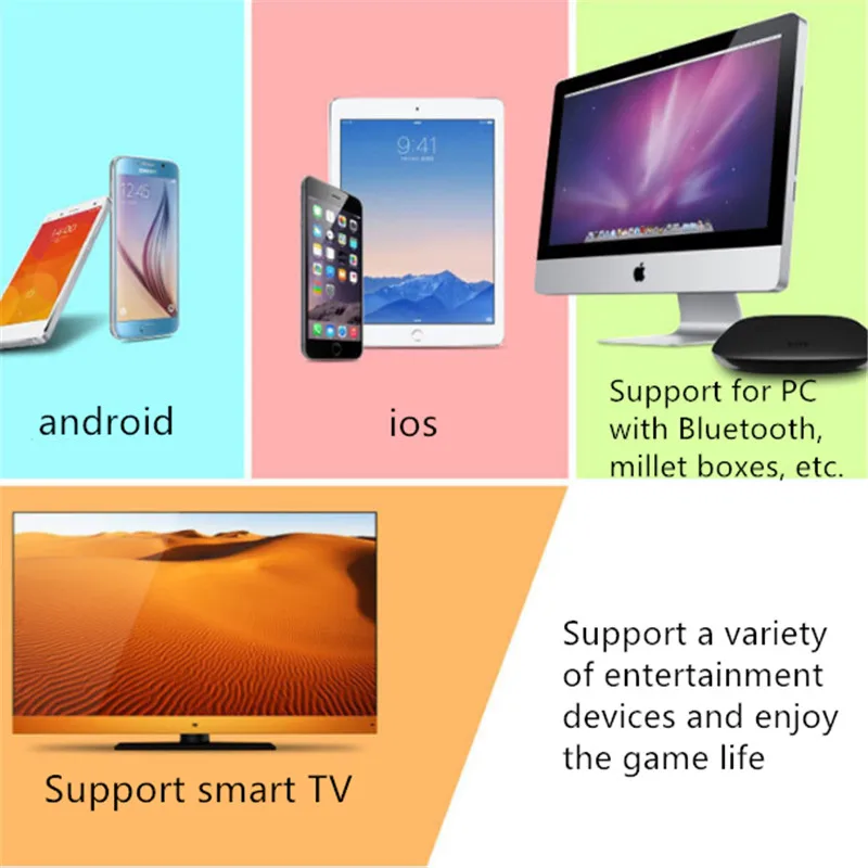 Bluetooth геймпад. Джойстик. Портативный беспроводной контроллер. Двойной джойстик с