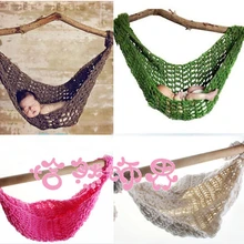 Вязаный хлопковый гамак для новорожденного Размер Baby shower подарок Baby Фотография реквизит