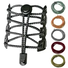 Elastic No Tie Round Shape Shoe Strings Laces Sneaker Shoelaces Without Tie Locking String Rope Running Sports Lanyard Supplies