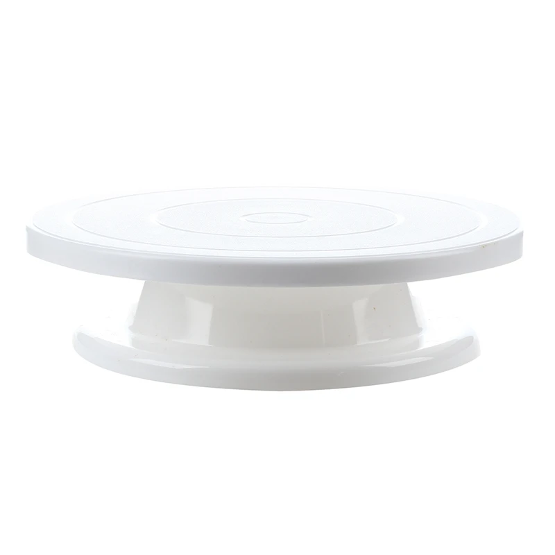 Swivel Plastic Cake Stand Cake Decorating White Kitchenin Other Cake Tools from Home & Garden