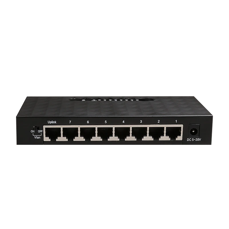 8 портовый гигабитный сетевой коммутатор 10/100/1000 Мбит/с Ethernet Lan Hub