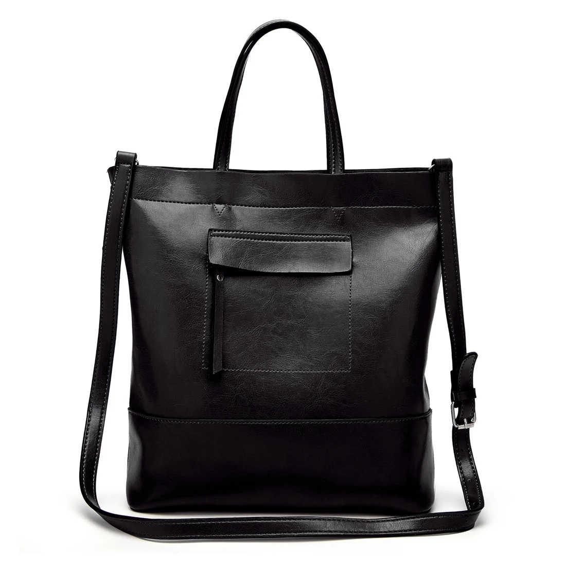 

Fashion Women Handbag PU Oil Leather Women Bag Large Capacity Tote Bag buckets Ladies Shoulder Bags Famous Brand Bolsas Feminina