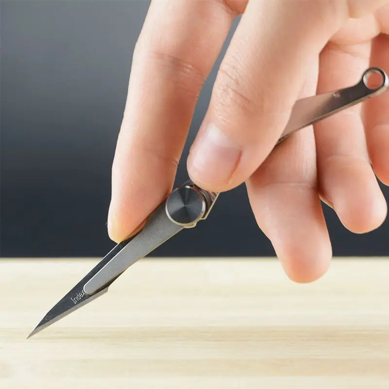 Складной нож из титанового сплава хирургическое лезвие EDC портативный открытый спасательный одной рукой открывающийся и закрывающийся короткий мини-нож