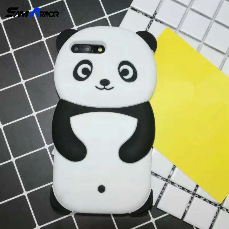 

New Cute 3D Panda Soft Silicone Protective Back phone Case Cover Skin For iPhone 4 4S 5 5S 6 6S 7 Plus 2016