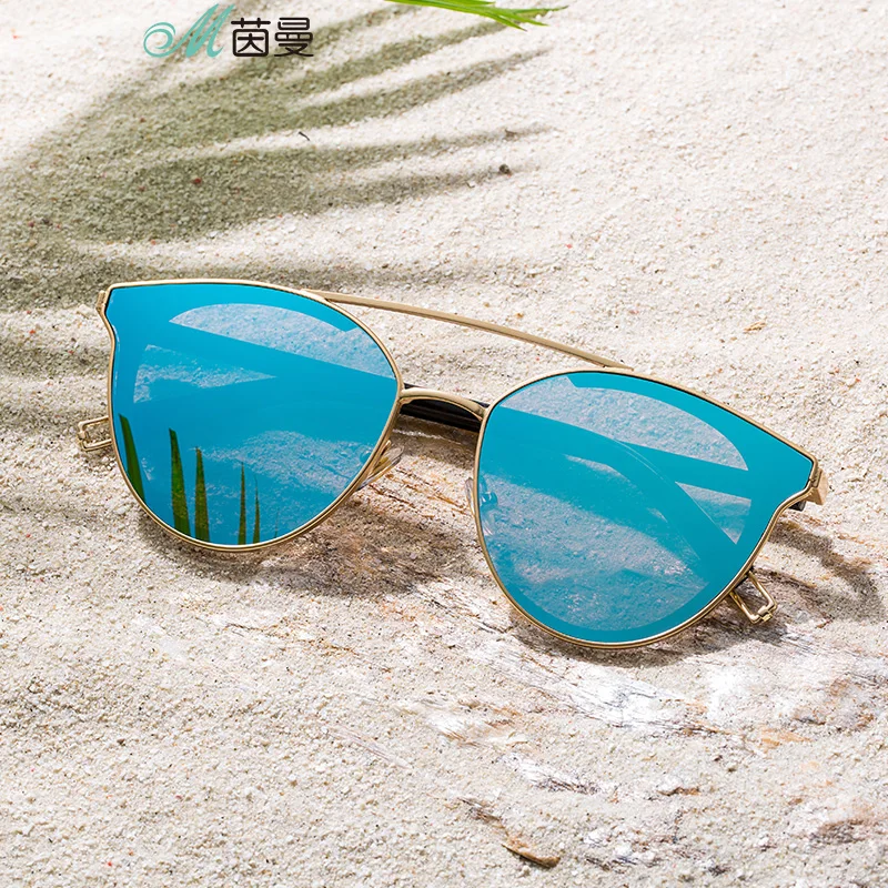 INMAN 2019 New Arrival Metal Frame Polarized  Women Cool Sun glasses All Matched Transparent Lens Sunglasses