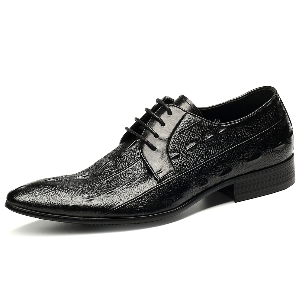 Vestido Hombre Hombres De Chaussure Homme Calzado blue Nueva Partido Calidad Negocios Black Auténtico Alta Zapatos Para Cuero Oxford Moda A7qwqPv