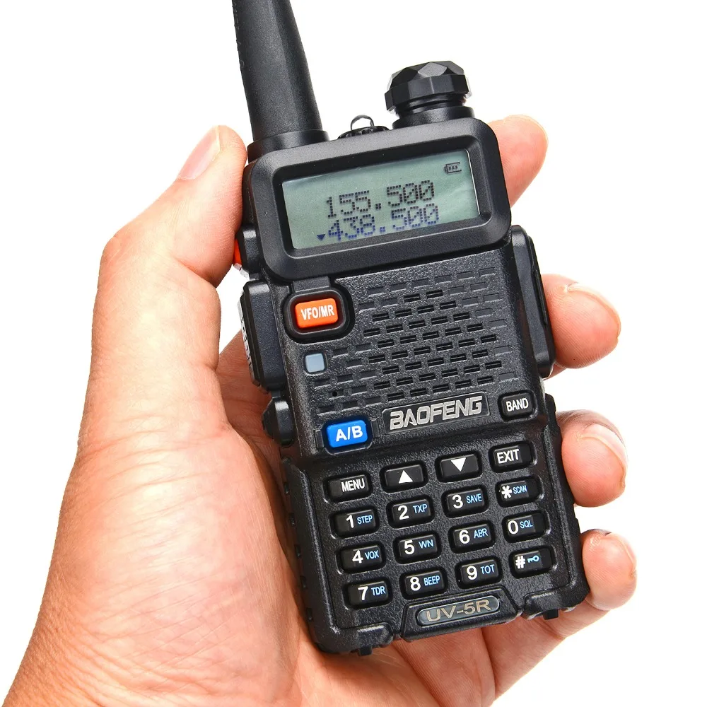 Baofeng UV-5R радиолюбителей двухдиапазонного радио 136-174 МГц и 400-520 Mhz Baofeng UV5R ручной двухстороннее радио Walkie talkie 10 км CB радио