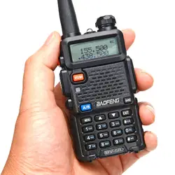 Baofeng UV-5R радиолюбителей двухдиапазонного радио 136-174 МГц и 400-520 Mhz Baofeng UV5R ручной двухстороннее радио Walkie talkie 10 км CB радио