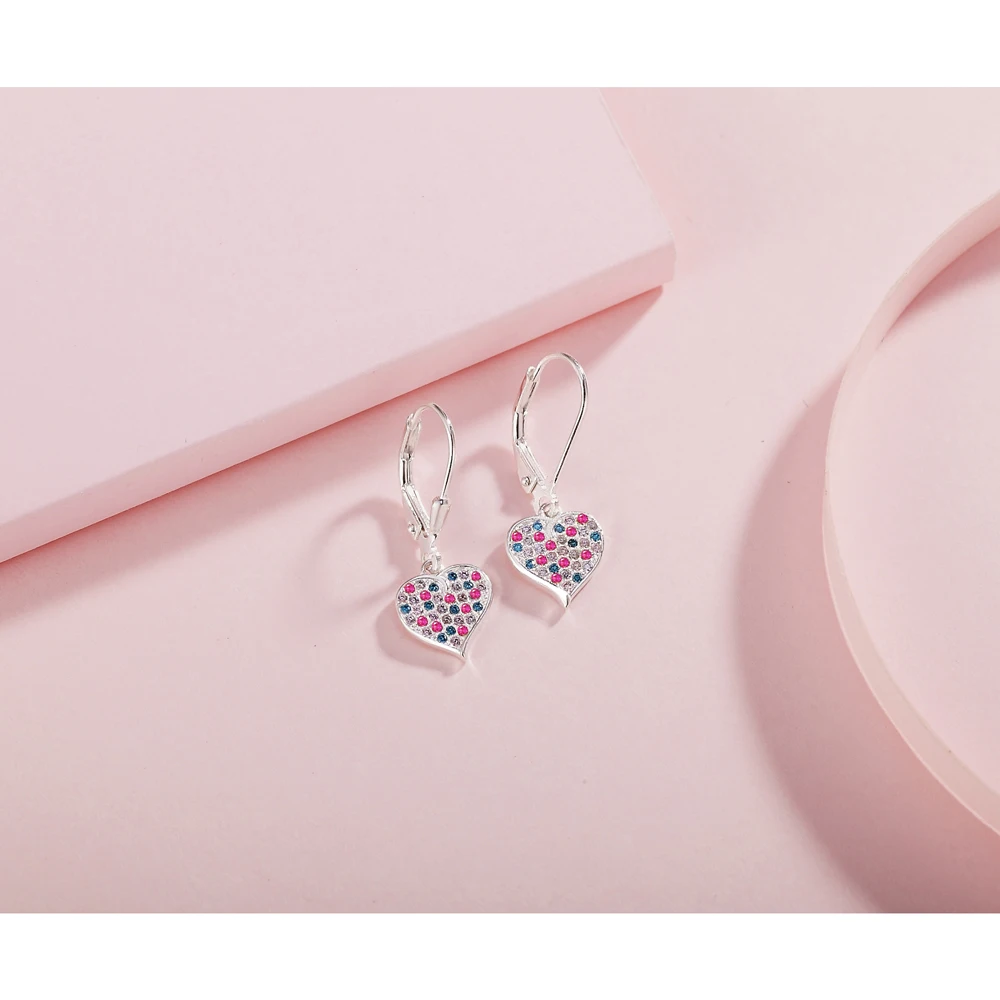 

The New Fashion Personality Sexy Tide Female Earrings Love gravel Heart Earrings Jewelry Earrings Brincos gift for Women