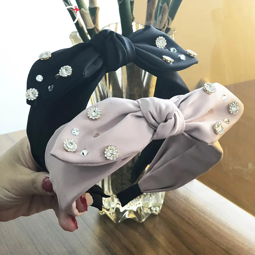 

Levao 2019 Fashion Soild color Hairband Butterfly Knot Headband Hoop Bands for Women Girls Bezel Hair Accessories