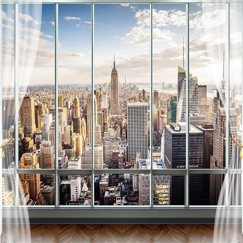 beibehang Wallpaper 3D Stereo Large Murals Modern False ...