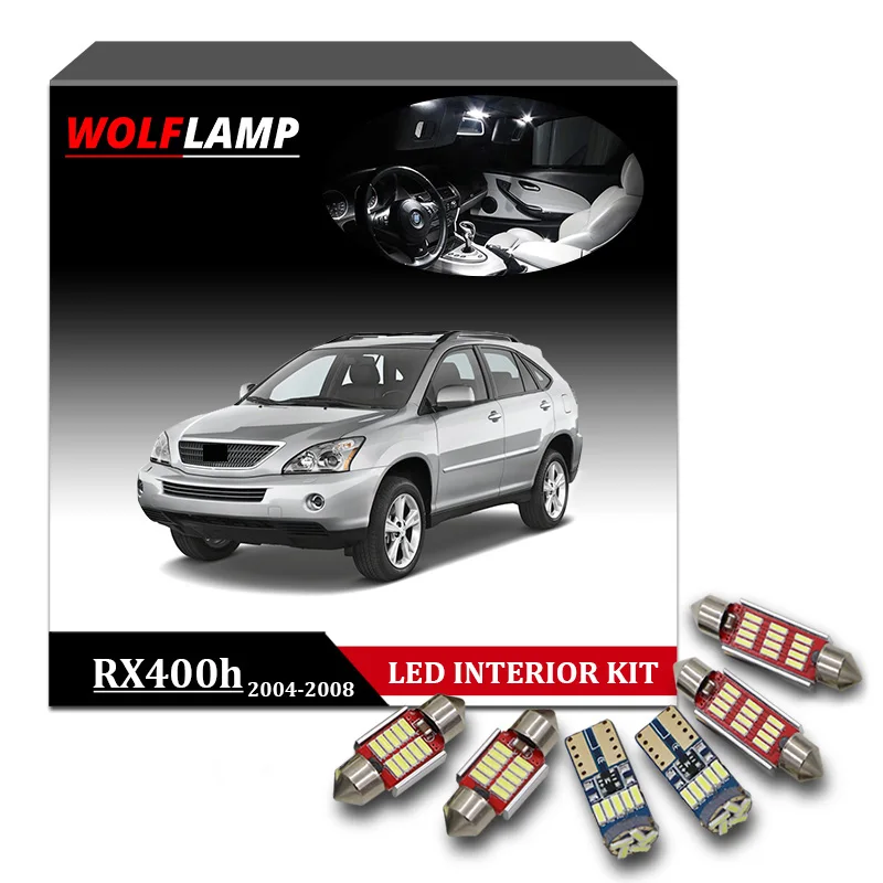 Wolflamp 19 шт. белый светодиодный светильник для салона автомобиля s 2004-2008 Lexus RX330 RX350
