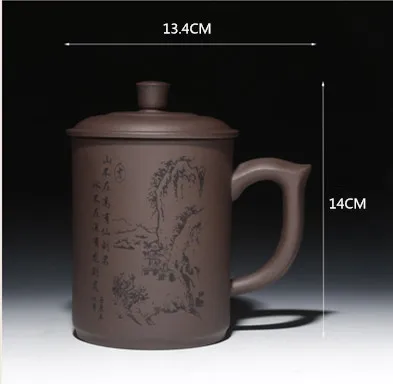 Tanie JIA GUI LUO 550 ML kubki do herbaty fioletowy gliny Pu er prezenty dla nauczycieli uznanie kubek kubek świąteczny kubek świąteczny s I027