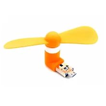 2 in 1 Mini Cool Portable Power Bank USB Fan Micro USB fans Gadgets Tester For Xiaomi HTX android mobile phone 18650 Powerbank