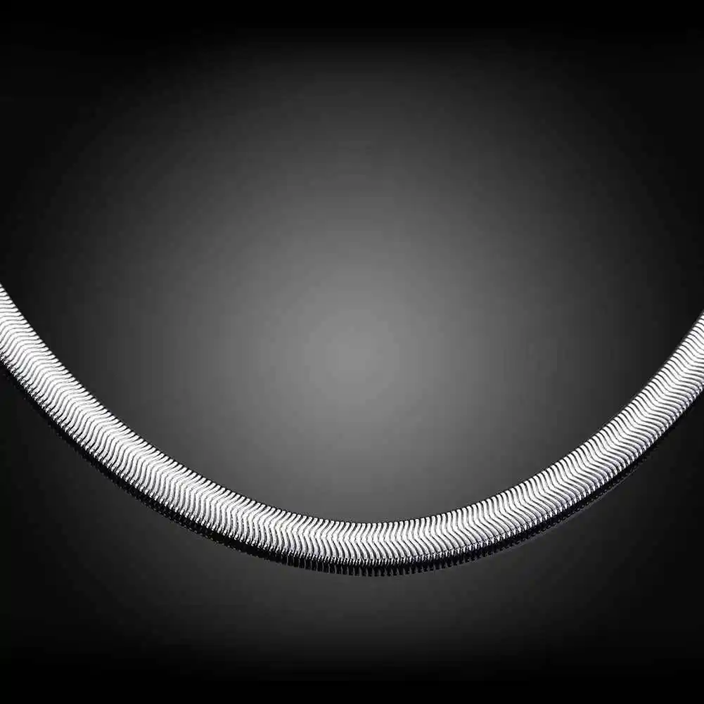 Женское Ожерелье мягкая змея 6 мм 16 18 20 22 24 дюйма|collar women|silver pendantnew 2016 |