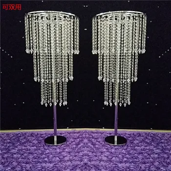 

Hot sale wedding crystal pillars, round shape colum,decorated crystal pillars for weddings