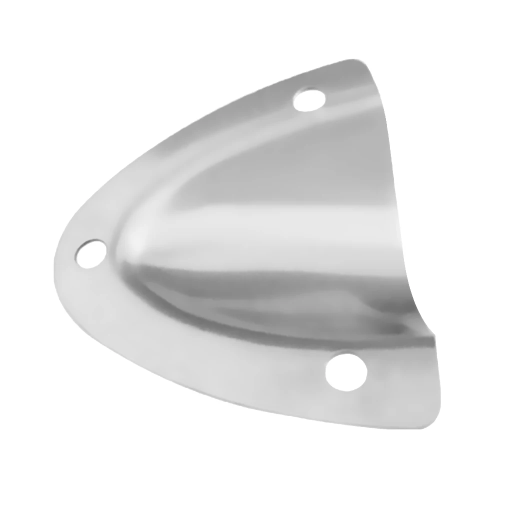 2pcs High Polished 316 Stainless Steel Clamshell Vent / Wire Cover Clam Shell Vent for Boat UV and Weather Resistant