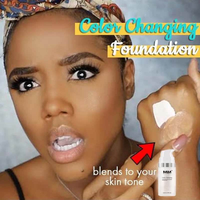 

Face Make Up Color Changing Liquid Foundation Concealer Facial Makeup Change To Your Skin Tone By Just Blending
