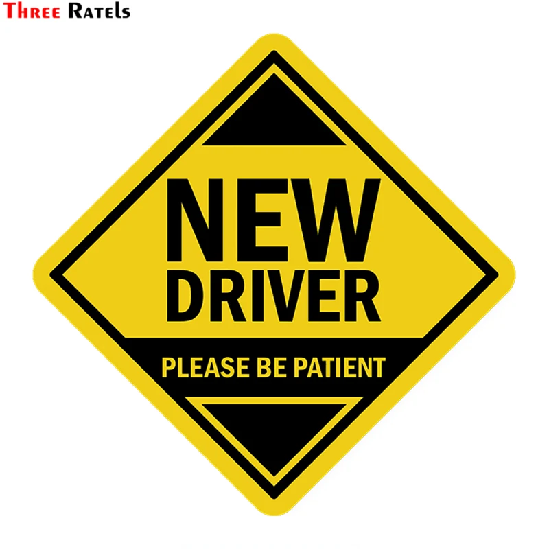 

Three Ratels LCS489# 13.5x13.5cm new driver on board tg 1496 colorful car stickers funny car stickers styling removable decal