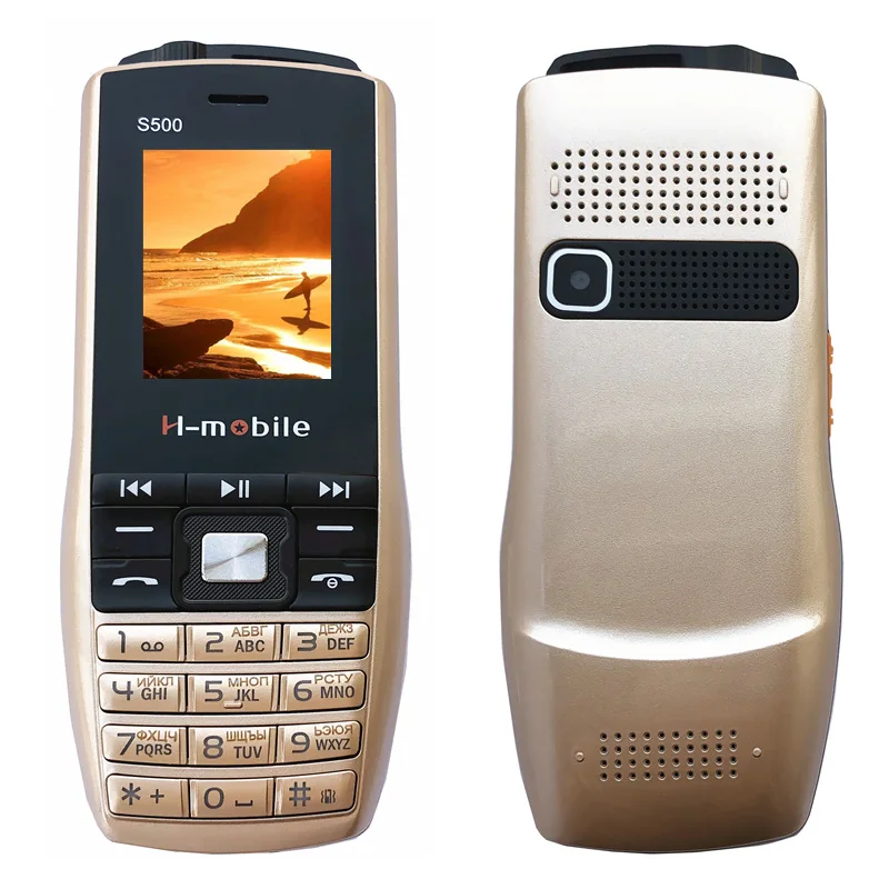 

Original Dual Card Mobile Phone 1.77" Bluetooth FM Camera Big Torch lound sound Cell Phone H-Mobile S500 Russian Keyboard