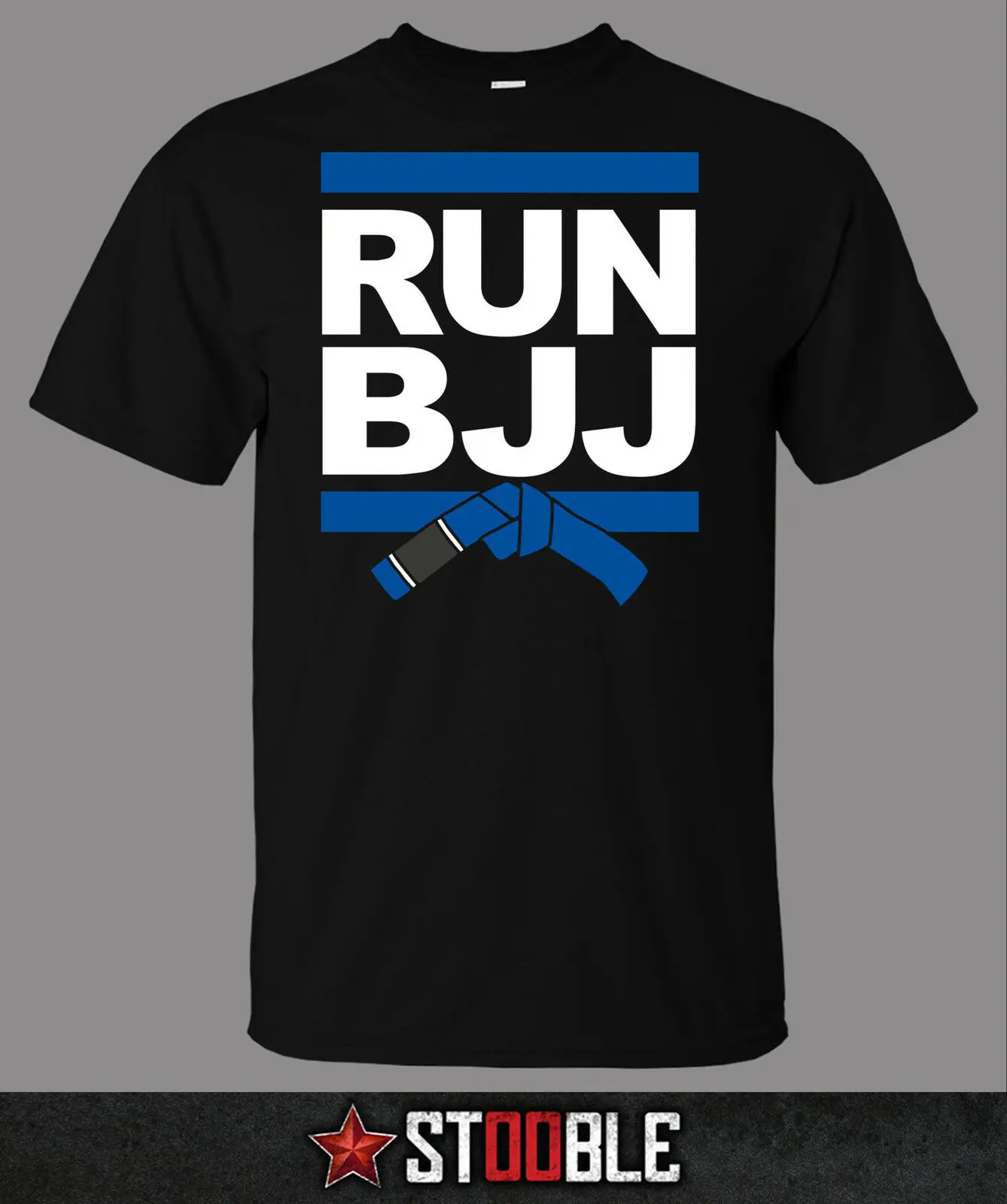 Мужская футболка с синим ремнем BJJ ремнем|Футболки| |