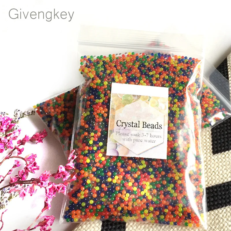 

12000pcs/packet orbeez soft crystal water paintball gun bullet grow water beads grow balls water gun toys Toy Shooting