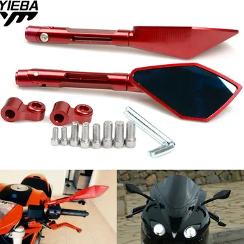 

CNC Motorcycle Rearview Mirrors Rear View Side Mirror FOR KAWASAKI Ducati Diavel Carbon Monster 695 Monster 1100 696 796 620