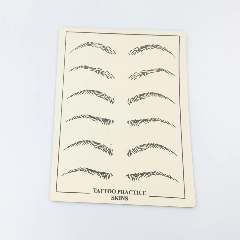 

Professional Cosmetic Permanent Makeup Eyebrow Tattoo Practice Skin Supply 6*8" Free shipping