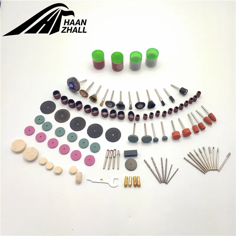 147 Pcs Rotary Tools Accessory Kit Abrasive Tools Mini Drill Bit Set for 1/8" Shank Sanding Polishing Cutting Grind drill tools