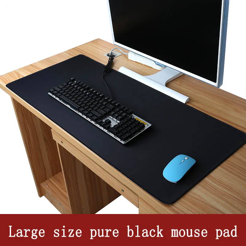 

Large Size Mouse Pad Pure Black Non-slip Rubber Precision Lock Game Mouse Pad for Games Csgo Tank World DOTA2 Speed Keyboard Pad