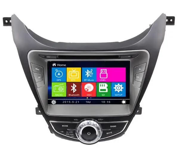 

Car DVD GPS radio Navigation for Hyundai Elantra Avante 2011-2013 with Ipod Bluetooth 1080P