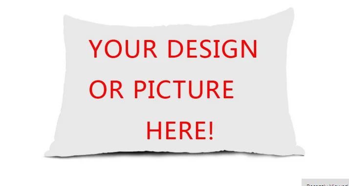 

New Personalized Pillowcase Custom Logo Design Your Own Photo Zippered Pillow Case