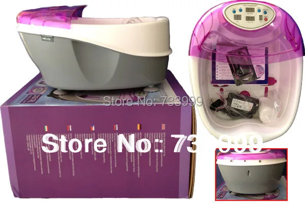 

Professional ion detox foot bath spa combined foot basin with high quality FIR belt, wristband and ion arrays,detox foot spa