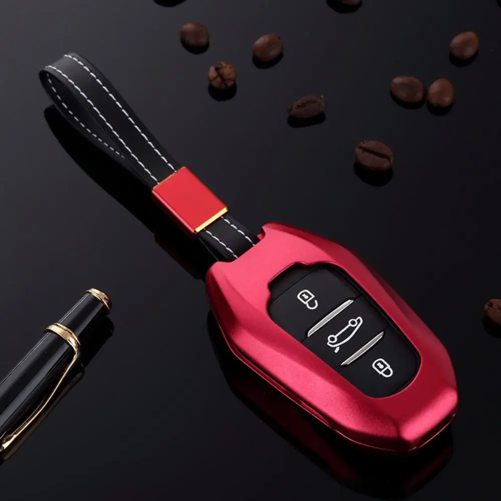 

ATOBABI Luxury Aluminum Alloy 3 Buttons Car Key Cases For Peugeot 4008 DS5 301 DS6 Smart Keys Alloy Remote Cover Fob Frame Shell