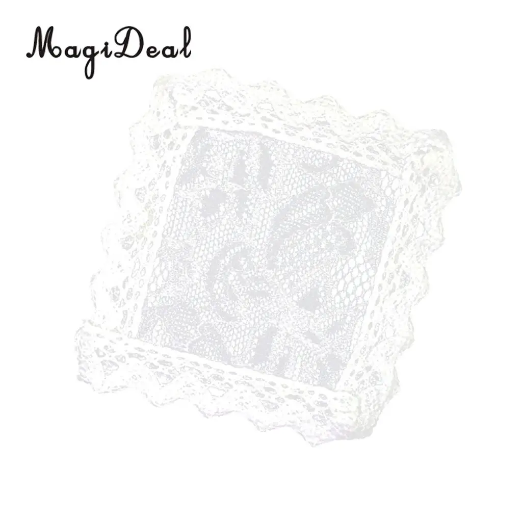 1/12 Scale Dollhouse Miniature Mini Tabletop Desk Decor Kitchen Tablecloths Table Cover Furniture Decor White