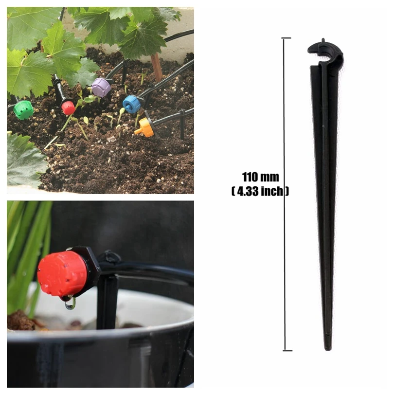 20pcs 4 7mm Garden Hose Stabilizer Stakes Clamp C Type Fixed Hose