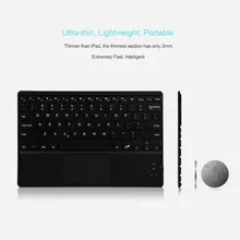 Wireless Bluetooth Keyboard with Built-in Multi-touch Touchpad and Rechargeable Battery for IOS Android Windows New Ultra-Slim