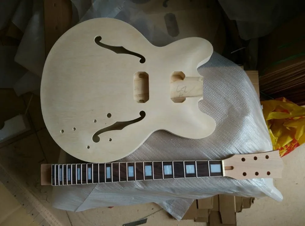 

Unfinished Guitar Neck and body Replacement 22 Fret rosewood Fretboard