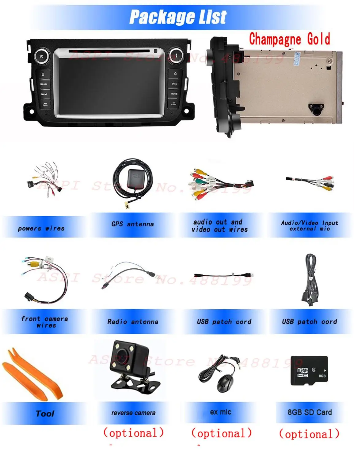 Excellent Android 9.0 Car DVD Player For Mercedes Benz Smart 2012 2013 2014 2015 2 Din Car Radio Multimedia GPS Navi Stereo WIFI 4