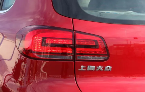Автомобильный Стайлинг для VW Tiguan задний светильник s 2013- Volks wgen Tiguan светодиодный задний светильник, задний фонарь DRL+ тормоз+ Парк+ сигнализация