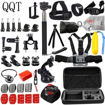 

QQT for Gopro Accessories for go pro hero 7 6 5 4 3 Support kit for SJCAM for SJ4000 / for xiomials for yi 4 k per eken h9