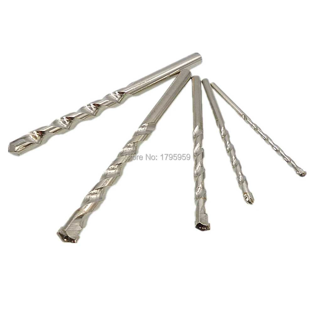 5pc Masonry Drill Bits Brick Block Tile Concrete Drilling Set Straight