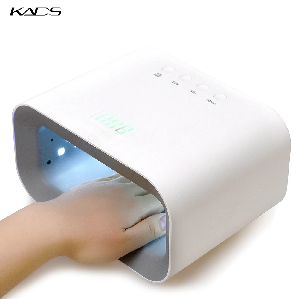 

KADS 90W UV LED Nail Lamp for Manicure Drying Gels with Whiten Mode High Power Nail Dryer 60 Beads 30/60/90s Timing Whiten Lamp