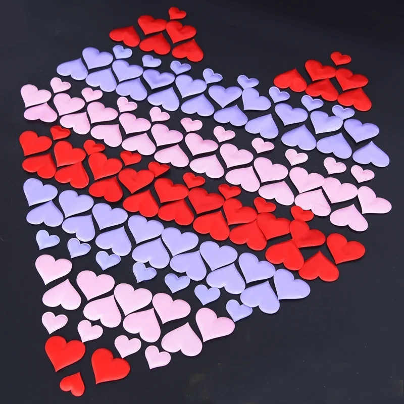 

100pcs/bag New 3.2*2.5cm Wedding Decoration Throwing Heart petals Table Decoration Valentines Day Party Supply