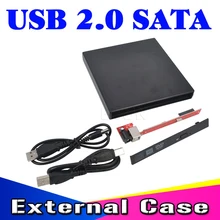 Kebidumei USB 2,0 DVD CD толщина, DVD-Rom DVD RW/-SATA Внешний чехол совместим с USB 1,1 для ноутбука