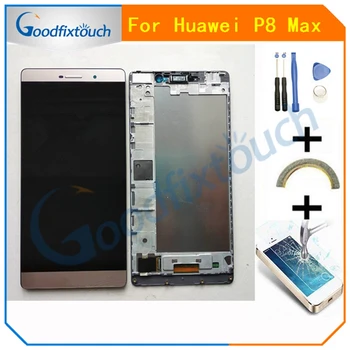 

With Frame For Huawei P8 Max LCD Screen Display Touch Panel Digitizer Assembly Replacement Patrs Free Shipping 6.8"